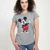 Disney Mickey Classic World Famous Mouse - T-Shirt Print - Melange Grey -Disney a8955c699b9e432cbf130e89c75e4229