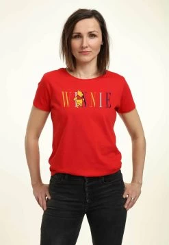Disney Winnie The Pooh Pooh Fashion - T-Shirt Print - Red