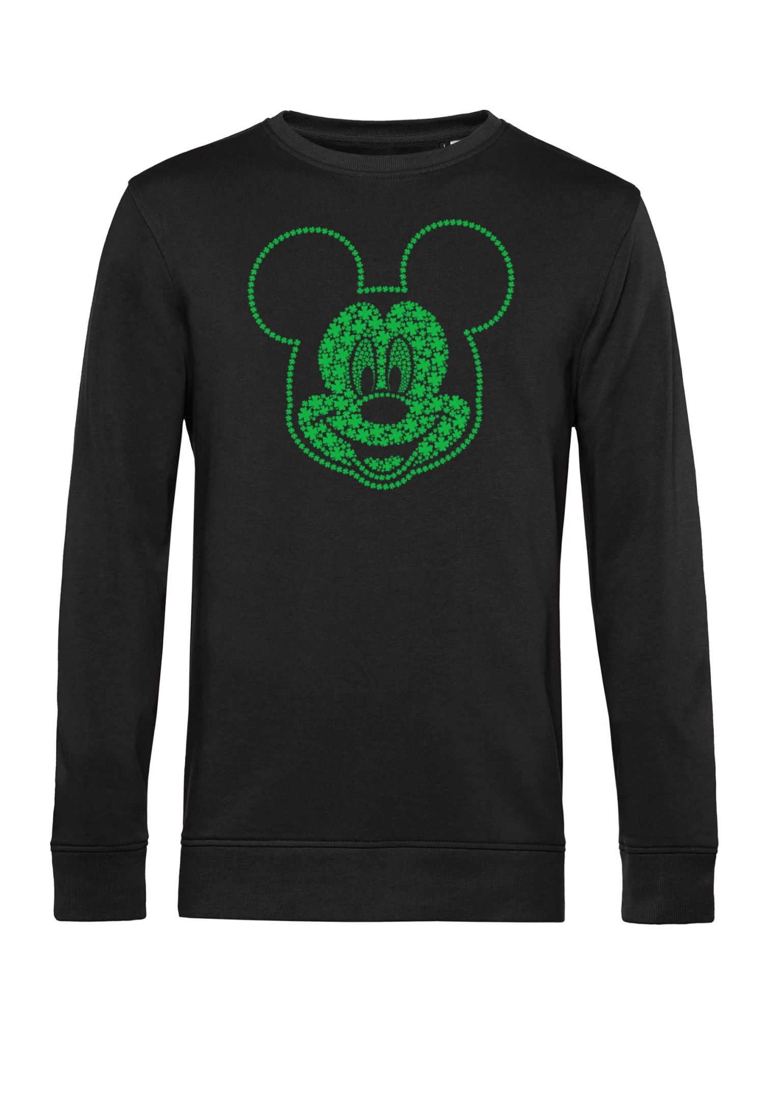 Disney Classic Mickey Micky Shamrocks - Sweater - Black 6 Disney Classic Mickey Micky Shamrocks - Sweater - Black - Afbeelding 4