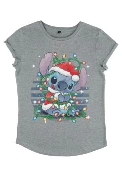 Disney Classics Stitch Xmas Lights - T-Shirt Print - Melange Grey 8 Disney Classics Stitch Xmas Lights - T-Shirt Print - Melange Grey -Disney ae11ab456f974771893d020239fcfcaa