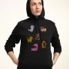 Disney Mickey Friends Cat Breeds - Hoodie - Black