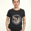 Disney Alice In Wonderland- T-Shirt Print - Black