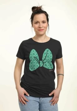 Disney Mickey Classic Clover Bow - T-Shirt Print - Black -Disney b41f0799b9cb4f26bb16c290ed9d1df3