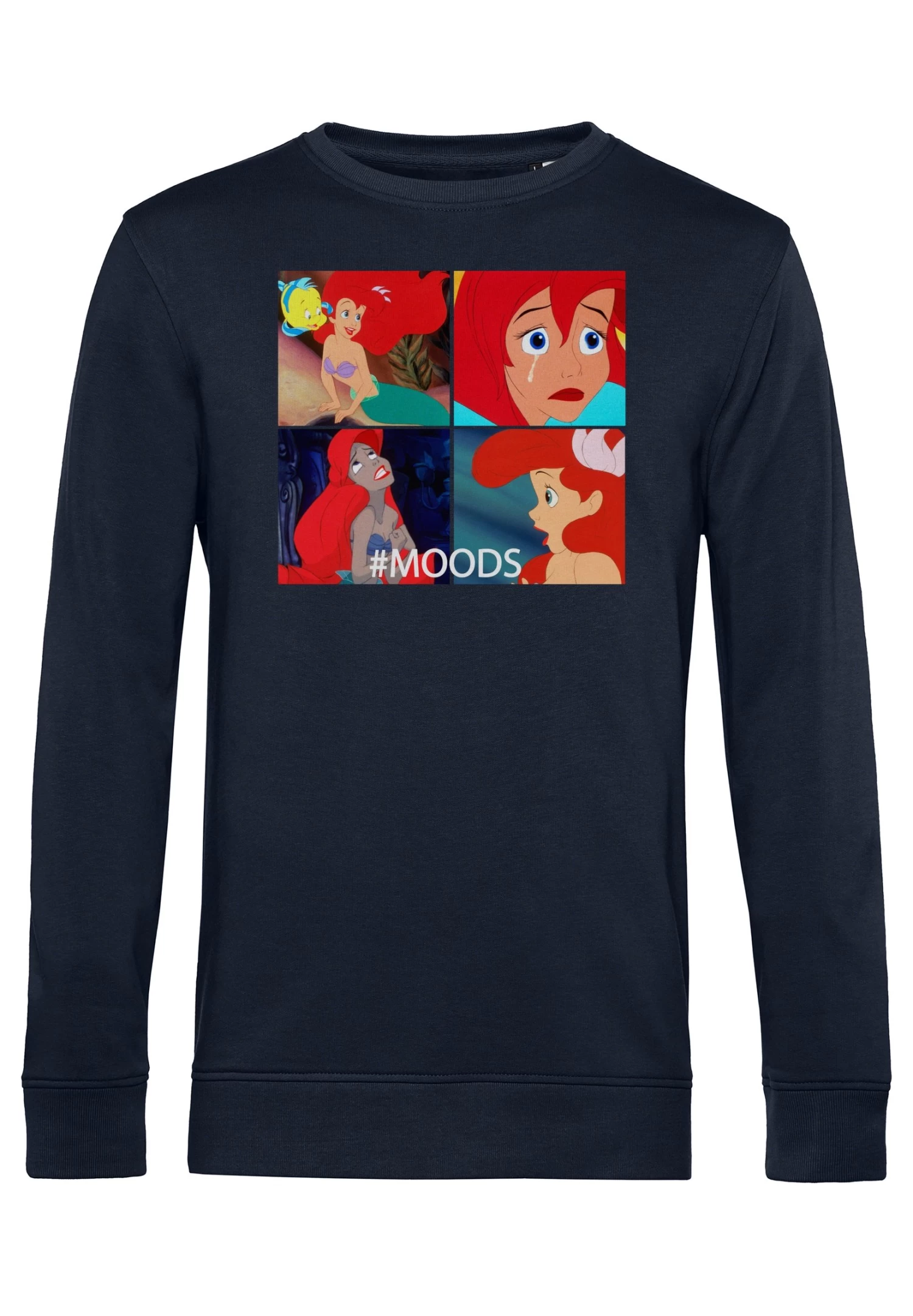 Disney The Little Mermaid Ariel Moods - Sweater - Navy Blue 6 Disney The Little Mermaid Ariel Moods - Sweater - Navy Blue - Afbeelding 4