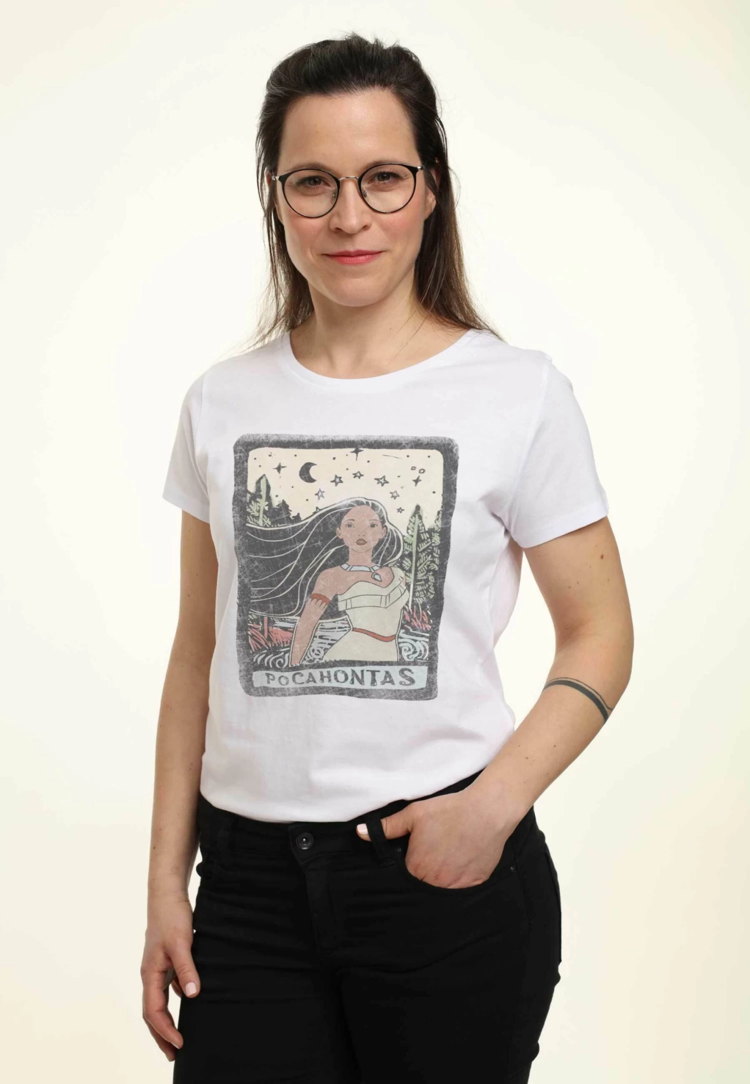 Disney Princess Pocahontas Block - T-Shirt Print - White 6 Disney Princess Pocahontas Block - T-Shirt Print - White - Afbeelding 4