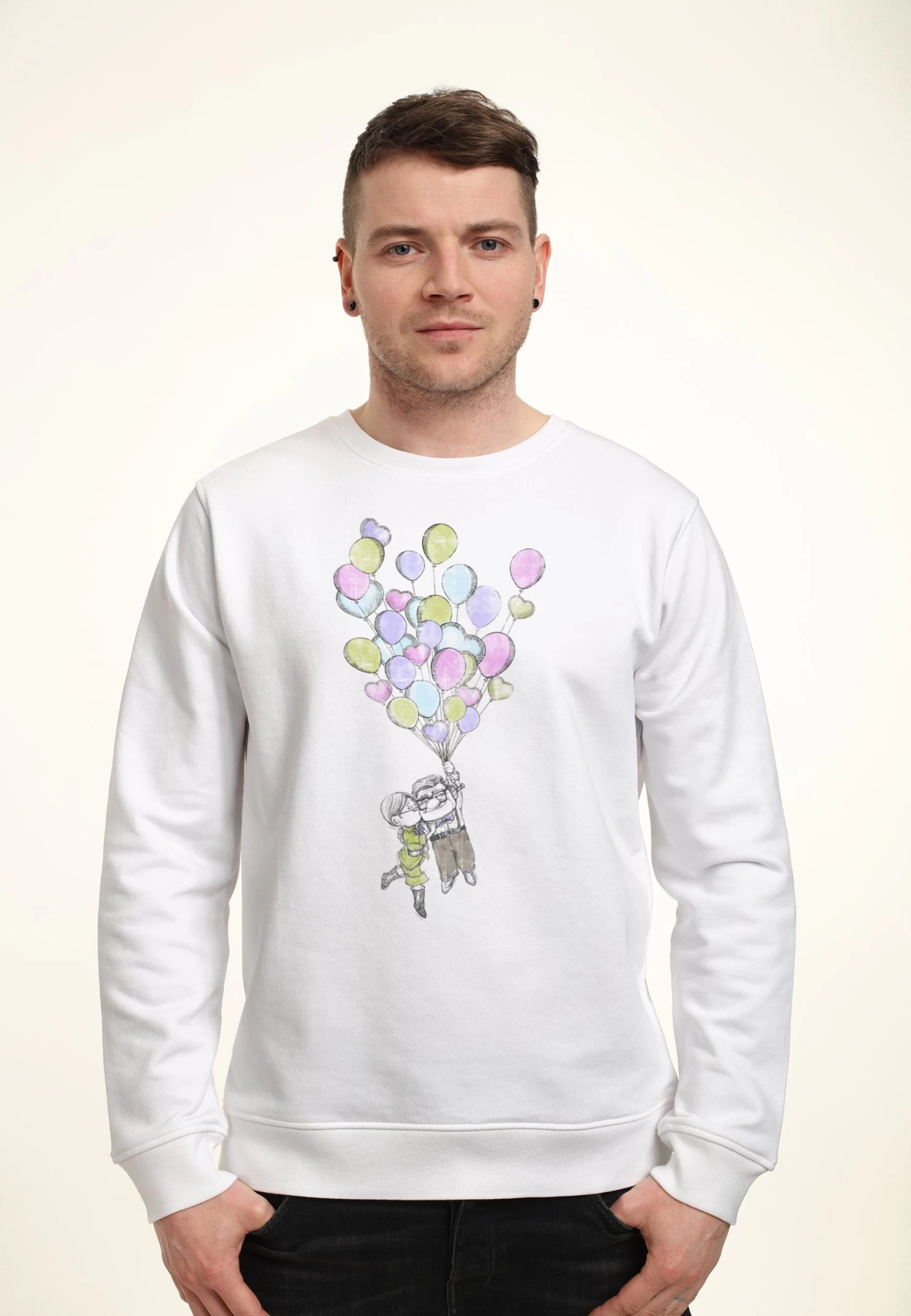Disney Up Love Is In The Air - Sweater - White 3 Disney Up Love Is In The Air - Sweater - White