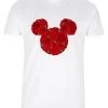 Disney Mickey Classic Mickey Mouse Roses - T-Shirt Print - White 2 Disney Mickey Classic Mickey Mouse Roses - T-Shirt Print - White -Disney bd17b257d3b04329bb2f3892e5230578