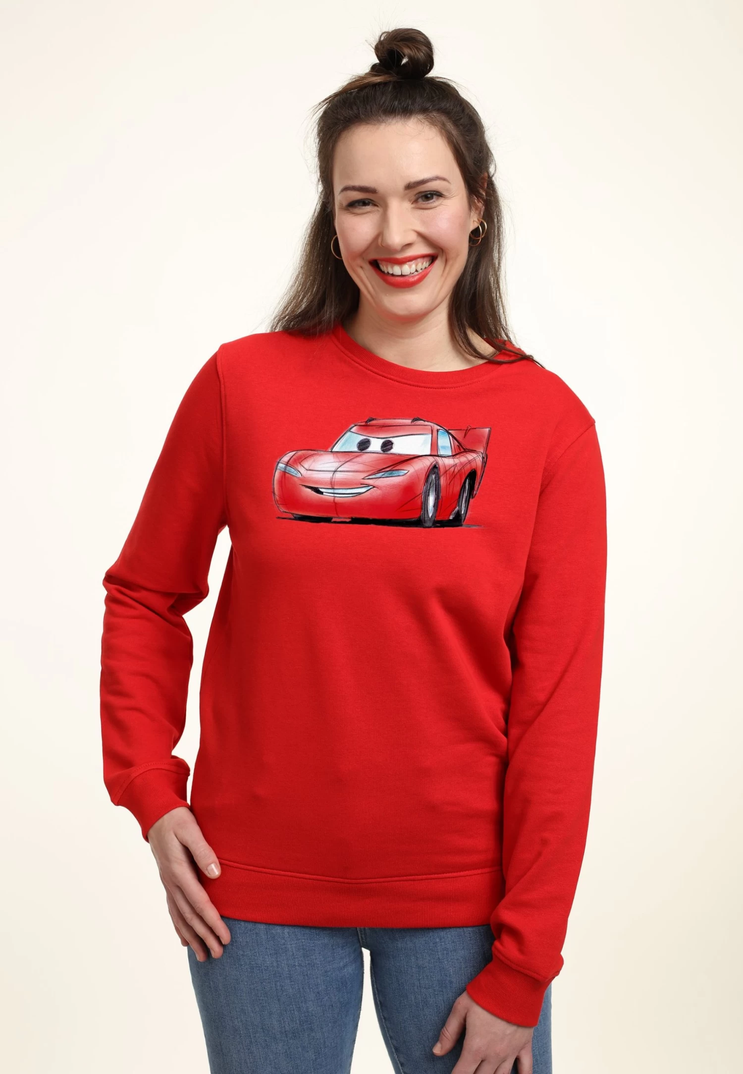 Disney Cars 1-2 Mcqueen Sketch - Sweater - Red 5 Disney Cars 1-2 Mcqueen Sketch - Sweater - Red - Afbeelding 3
