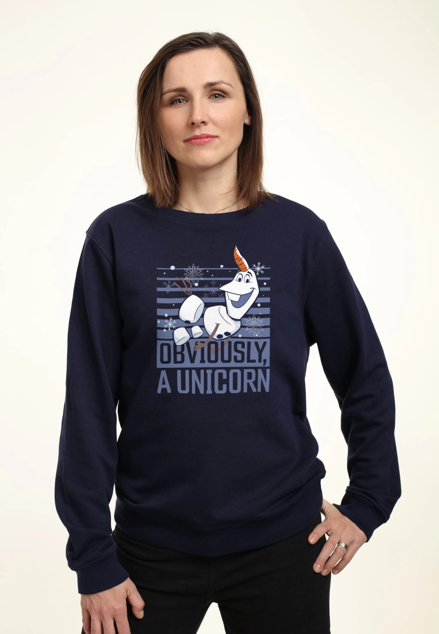 Disney Frozen 2 Obviously Olaf - Sweater - Navy Blue 3 Disney Frozen 2 Obviously Olaf - Sweater - Navy Blue