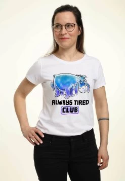 Disney Winnie The Pooh Eeyore Tired Club - T-Shirt Print - White -Disney c21d2737759f464890b9e252b017b8a0