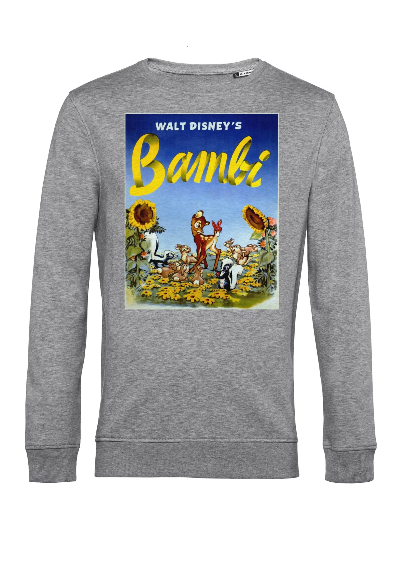 Disney Bambi Sunflowers - Sweater - Heather Grey 6 Disney Bambi Sunflowers - Sweater - Heather Grey - Afbeelding 4