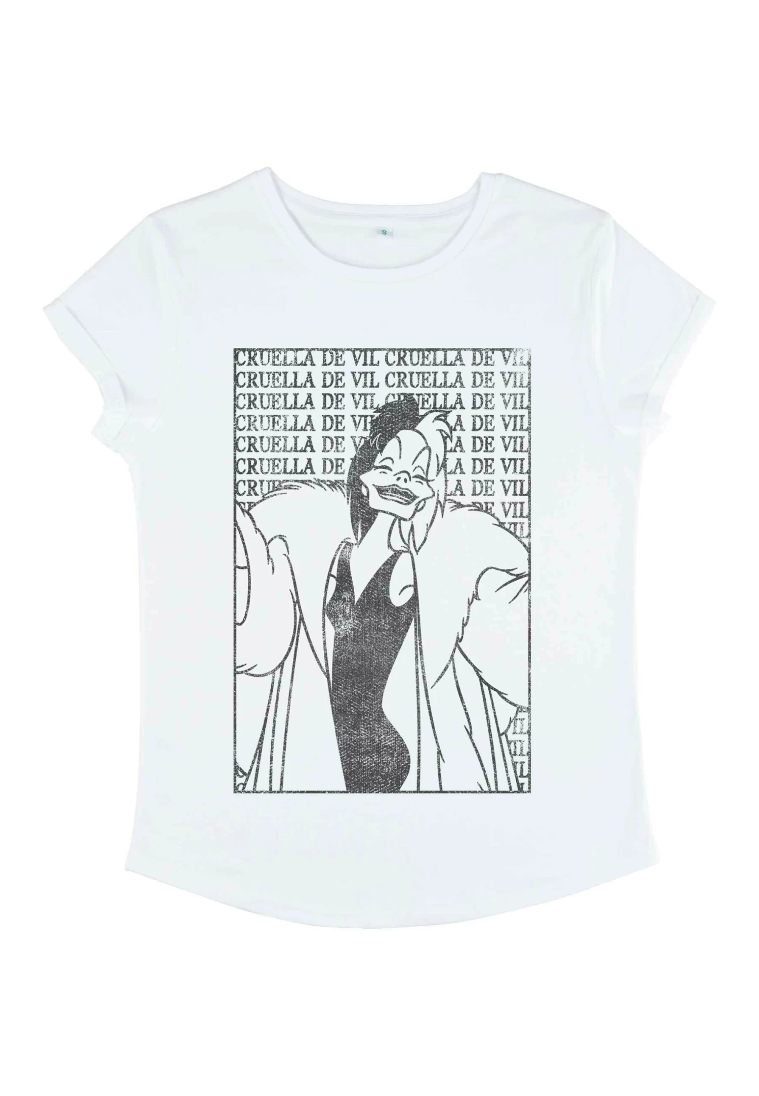 Disney 101 Dalmatians Cruella De Vil - T-Shirt Print - White 7 Disney 101 Dalmatians Cruella De Vil - T-Shirt Print - White - Afbeelding 5