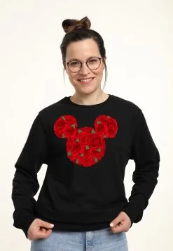Disney Mickey Classic Mickey Mouse Roses - Sweater - Black -Disney c58f061a1a98484da4b63a687e7339fd