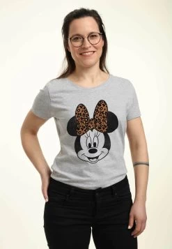 Disney Mickey Classic Modern Minnie Face Leopard - T-Shirt Print - Heather Grey 10 Disney Mickey Classic Modern Minnie Face Leopard - T-Shirt Print - Heather Grey -Disney c639b2be879c489bb15977d80c50323b