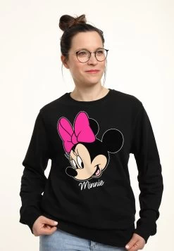 Disney Classic Mickey Minnie Big Face - Sweater - Black -Disney c6cc2095fd6546598b11908055691fb6