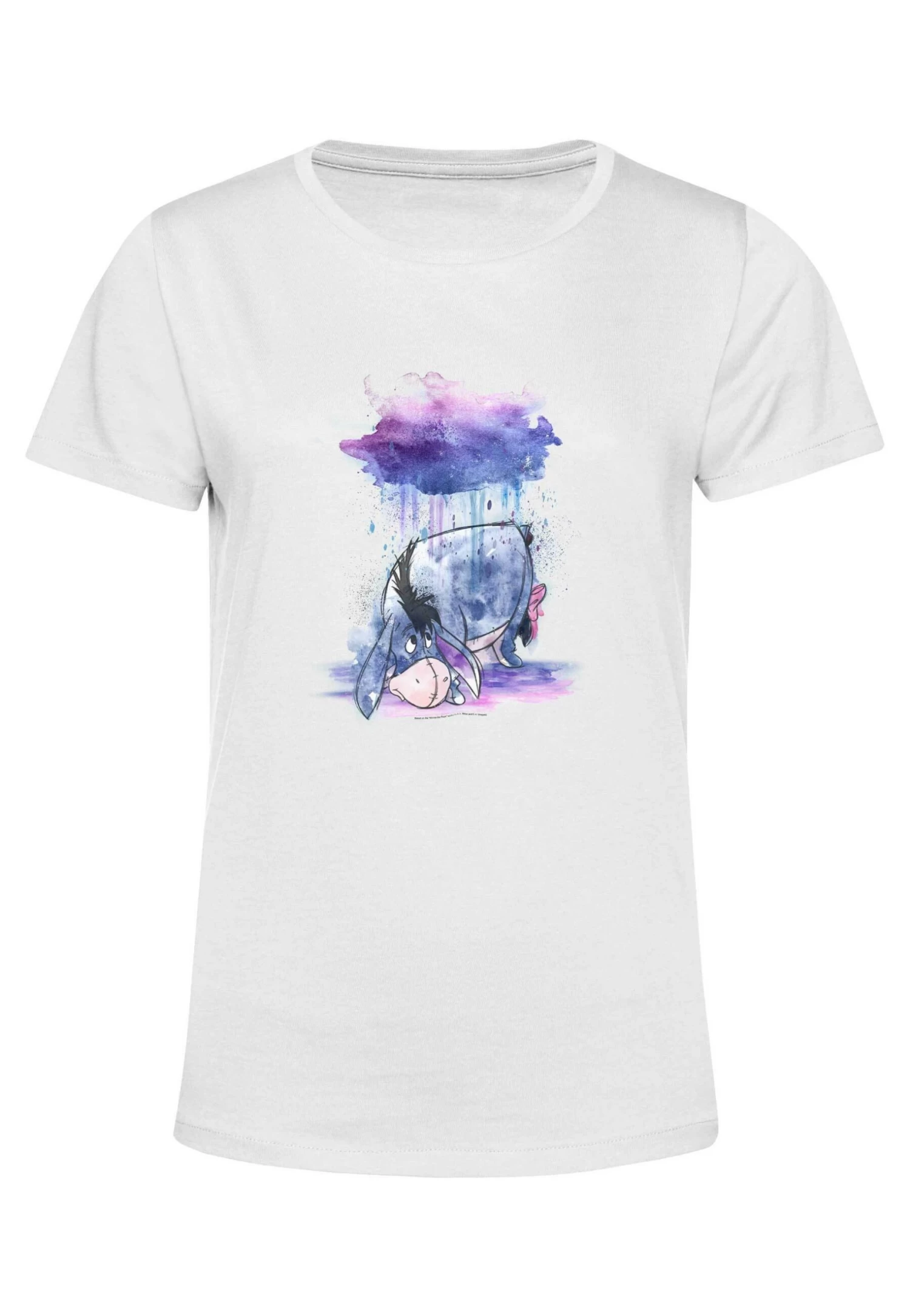 Disney Winnie The Pooh Watercolor Eeyore - T-Shirt Print - White 6 Disney Winnie The Pooh Watercolor Eeyore - T-Shirt Print - White - Afbeelding 4