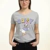Disney Classic Mickey Daisy Duck - T-Shirt Print - Heather Grey
