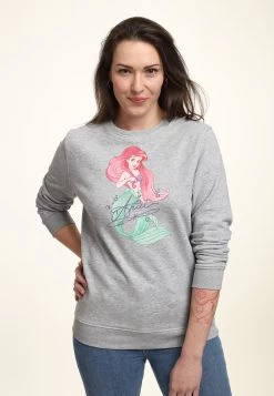 Disney The Little Mermaid Signed Ariel - Sweater - Heather Grey