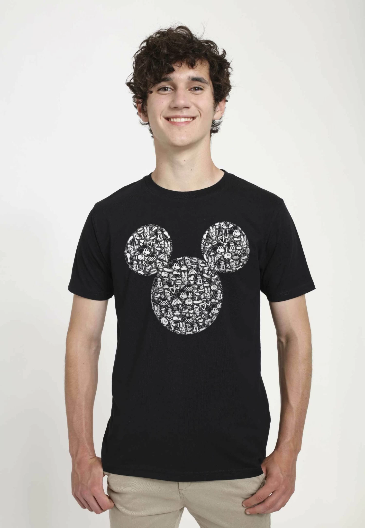 Disney Classic Mickey Mickey Icons Fill Unisex - T-Shirt Print - Black 3 Disney Classic Mickey Mickey Icons Fill Unisex - T-Shirt Print - Black