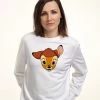 Disney Bambi Big Face - Sweater - White 1 Disney Bambi Big Face - Sweater - White -Disney caef603dbc874b109f7fe977860f99e9