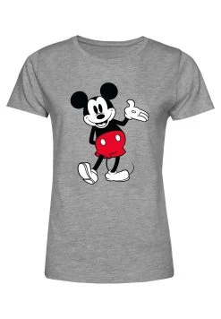 Disney Mickey Classic World Famous Mouse - T-Shirt Print - Heather Grey -Disney cb7b72448fc2417f9758c0b9160c832c