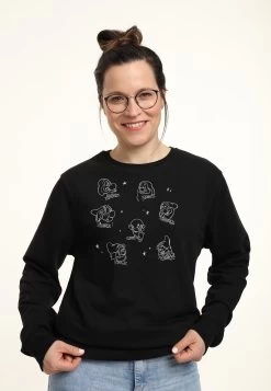 Disney Snow White Many Dwarves - Sweater - Black