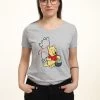 Disney Winnie The Pooh - T-Shirt Print - Heather Grey -Disney cd587ed1c6b64b518438d0ef2bbbe428