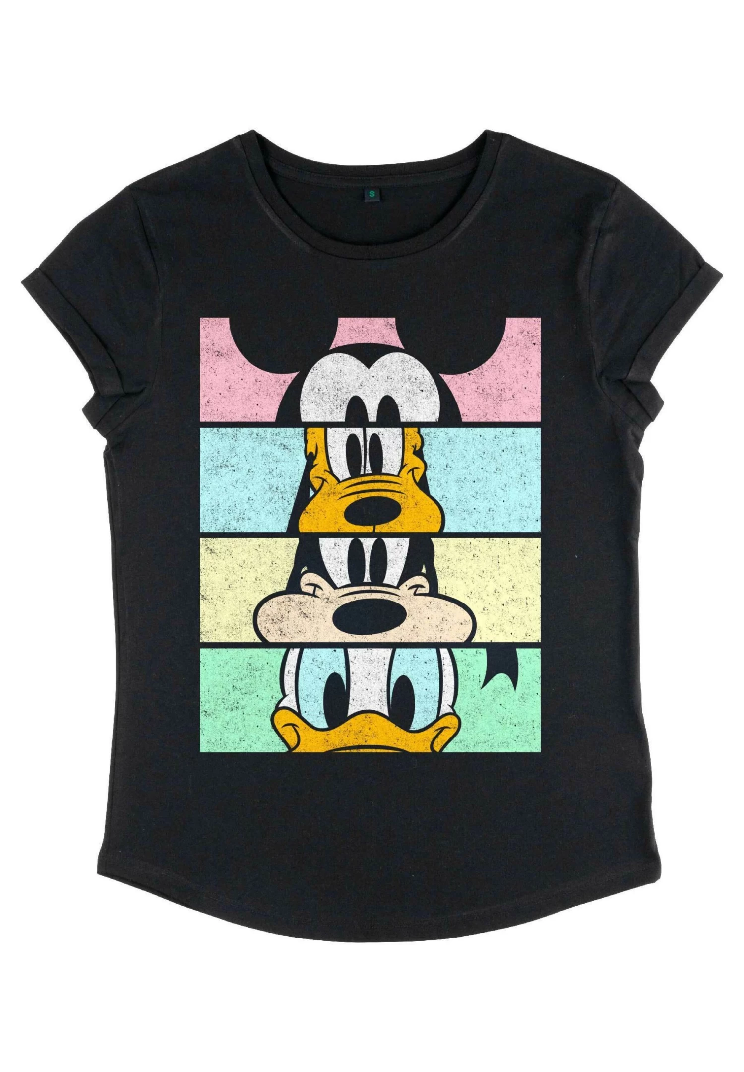 Disney Classics Mickey Classic - Crew Crop - T-Shirt Print - Black 7 Disney Classics Mickey Classic - Crew Crop - T-Shirt Print - Black - Afbeelding 5
