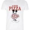 Disney Classic Mickey Mickey All You Need Is Pizza - T-Shirt Print - White -Disney d0579993cb5c4aeaafd4ac4c52ea8feb