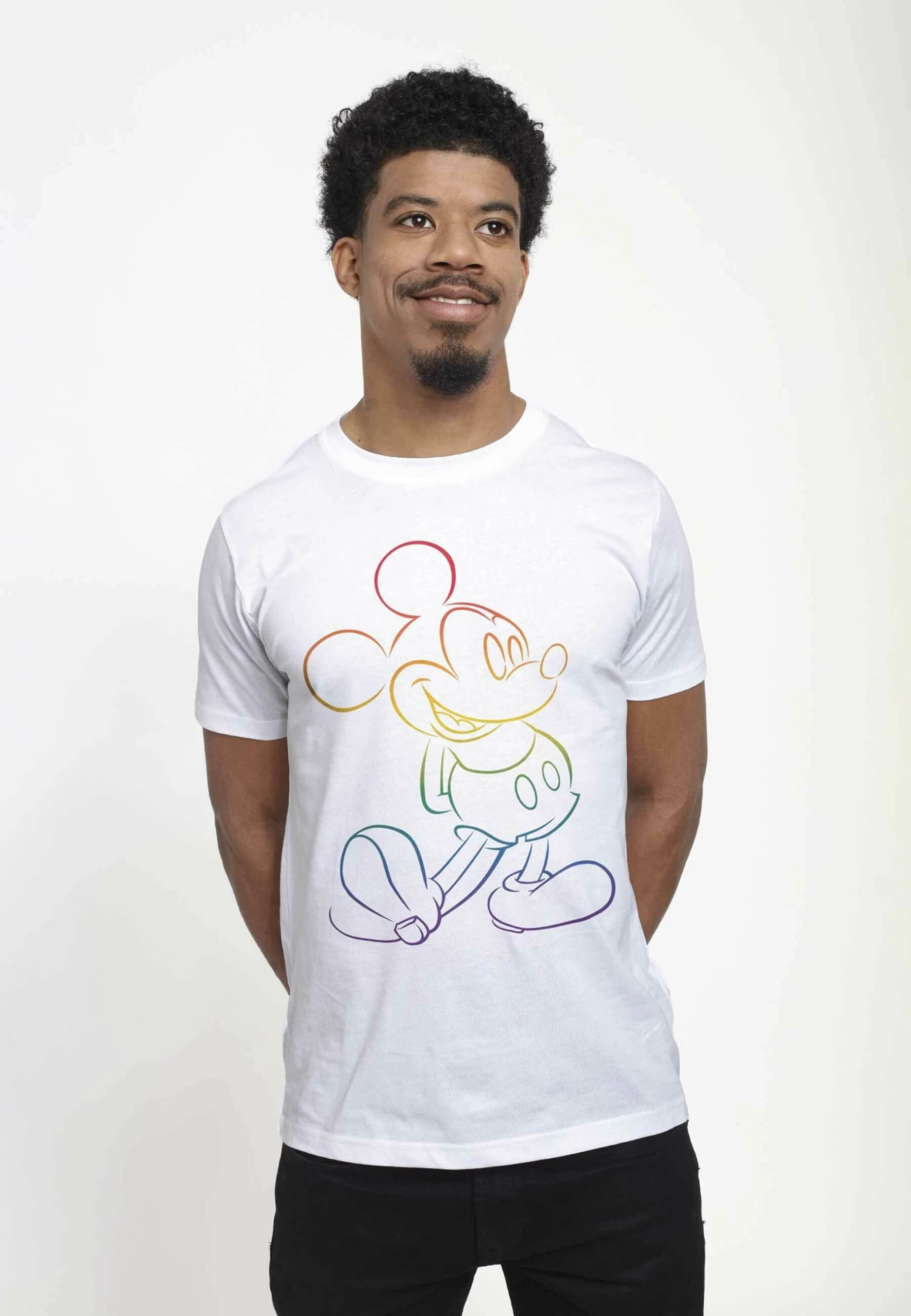 Disney Mickey Mouse Big Pride Unisex - T-Shirt Print - White 5 Disney Mickey Mouse Big Pride Unisex - T-Shirt Print - White - Afbeelding 3