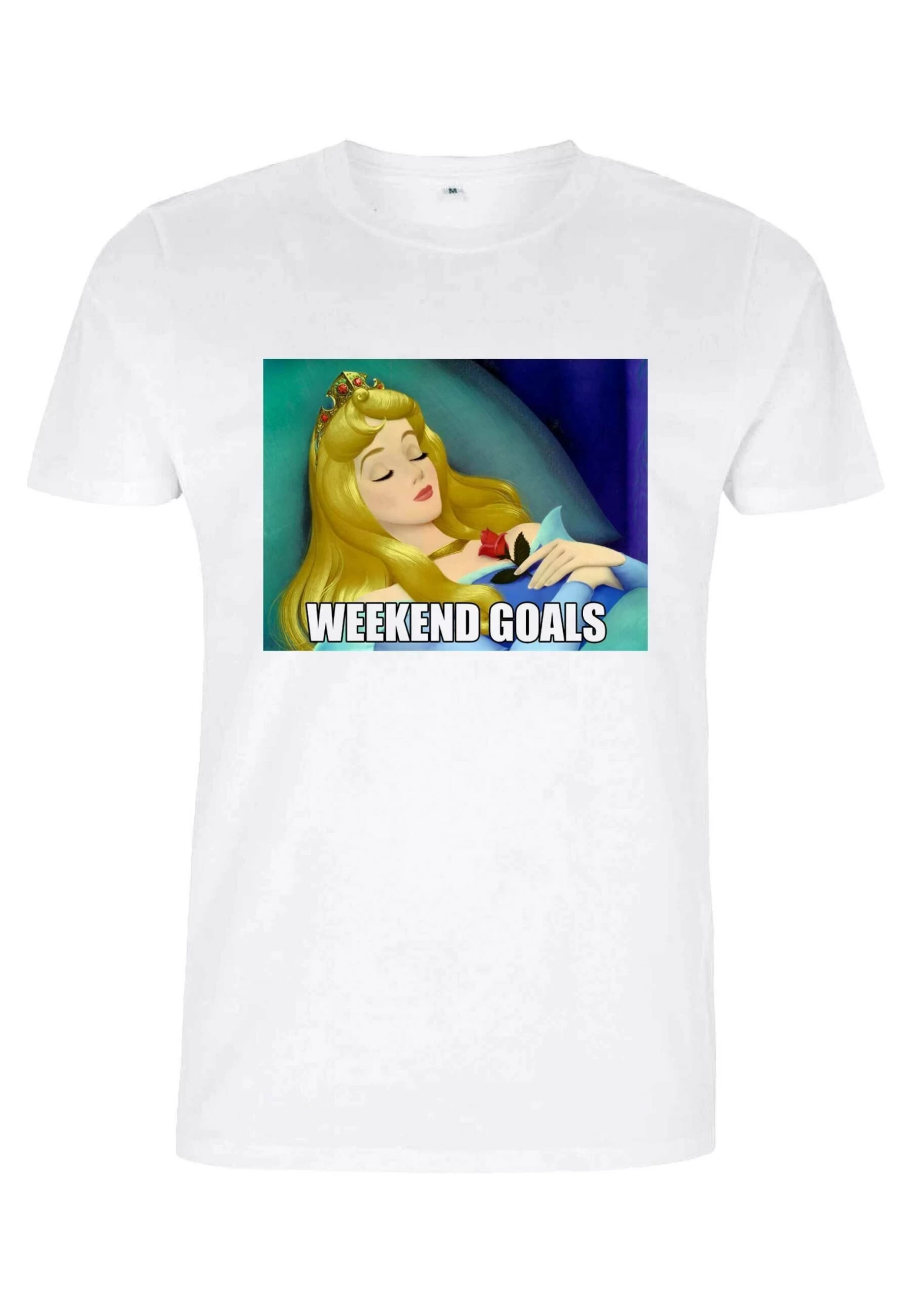 Disney Sleeping Beauty Aurora Meme - T-Shirt Print - White 3 Disney Sleeping Beauty Aurora Meme - T-Shirt Print - White