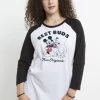 Disney Mickey Mouse Vintage Buds - Longsleeve - White Black -Disney d4e7e96ddbcb49cba24d10c2c9d6f606