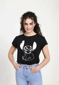 Disney Lilo & Stitch Negative Stitch - T-Shirt Print - Black -Disney d54749a560e141b99788974d8bf329fa