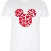 Disney Classic Mickey Mickey Hearts Fill - T-Shirt Print - White -Disney d610b4ef2e8346e2ae5c14a57a670e30