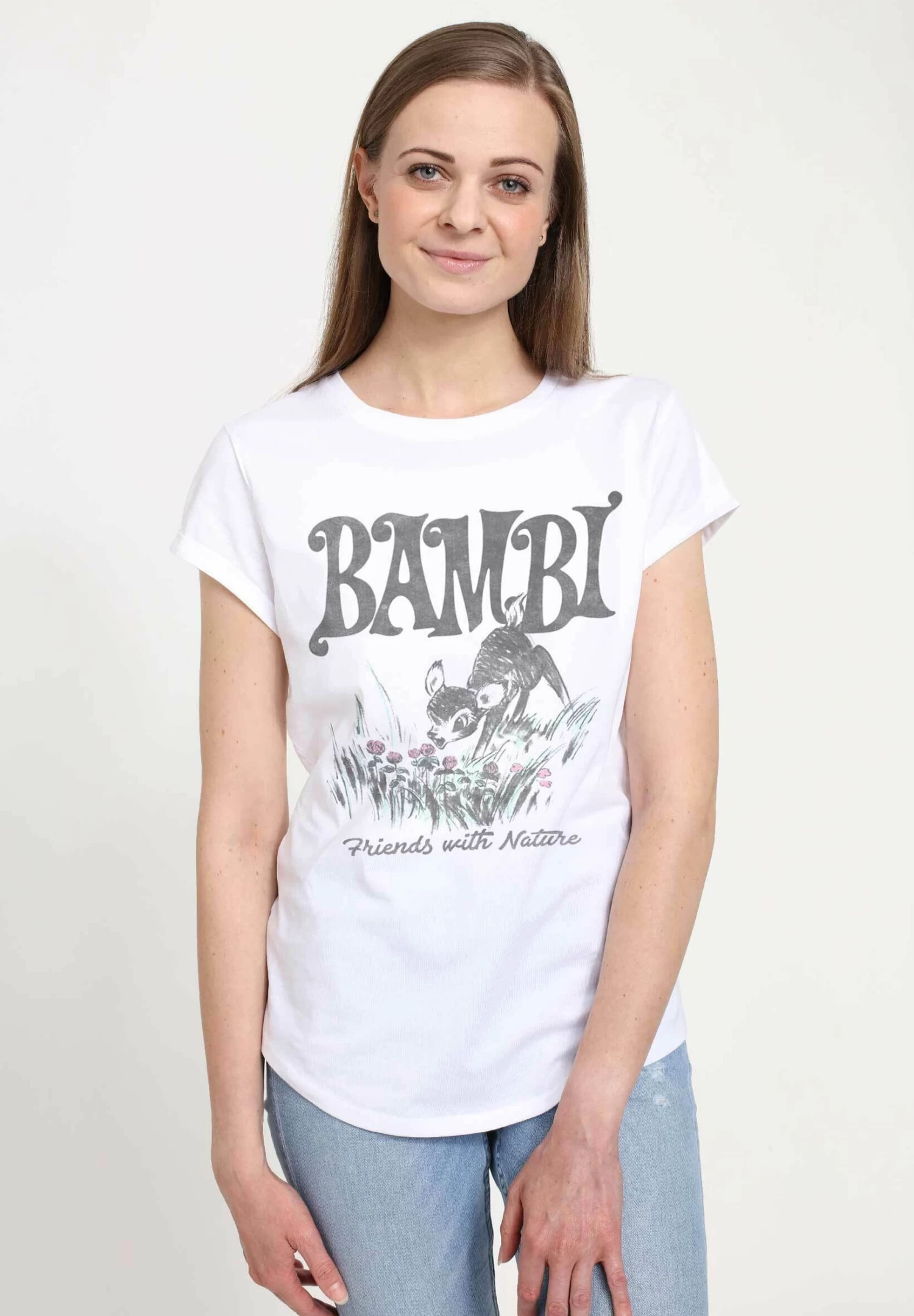 Disney Bambi Bambi Nature - T-Shirt Print - White 3 Disney Bambi Bambi Nature - T-Shirt Print - White