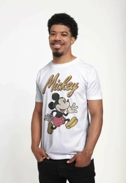 Disney Mickey Classic Vintage Mickey Unisex - T-Shirt Print - White -Disney d6e0351f17424be58b5f3787abf252e8