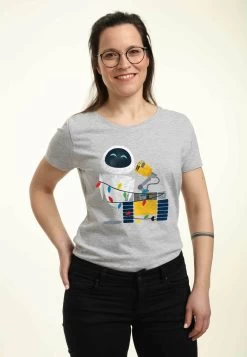 Disney Pixar Wall E Wall-E Holiday - T-Shirt Print - Heather Grey -Disney d876f7cf9c9847b1a8e00c4c8015ffe0