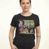 Disney Princesses Pop Princesses - T-Shirt Print - Black -Disney d9fc660f8333407f90e7bee5cef86fb8