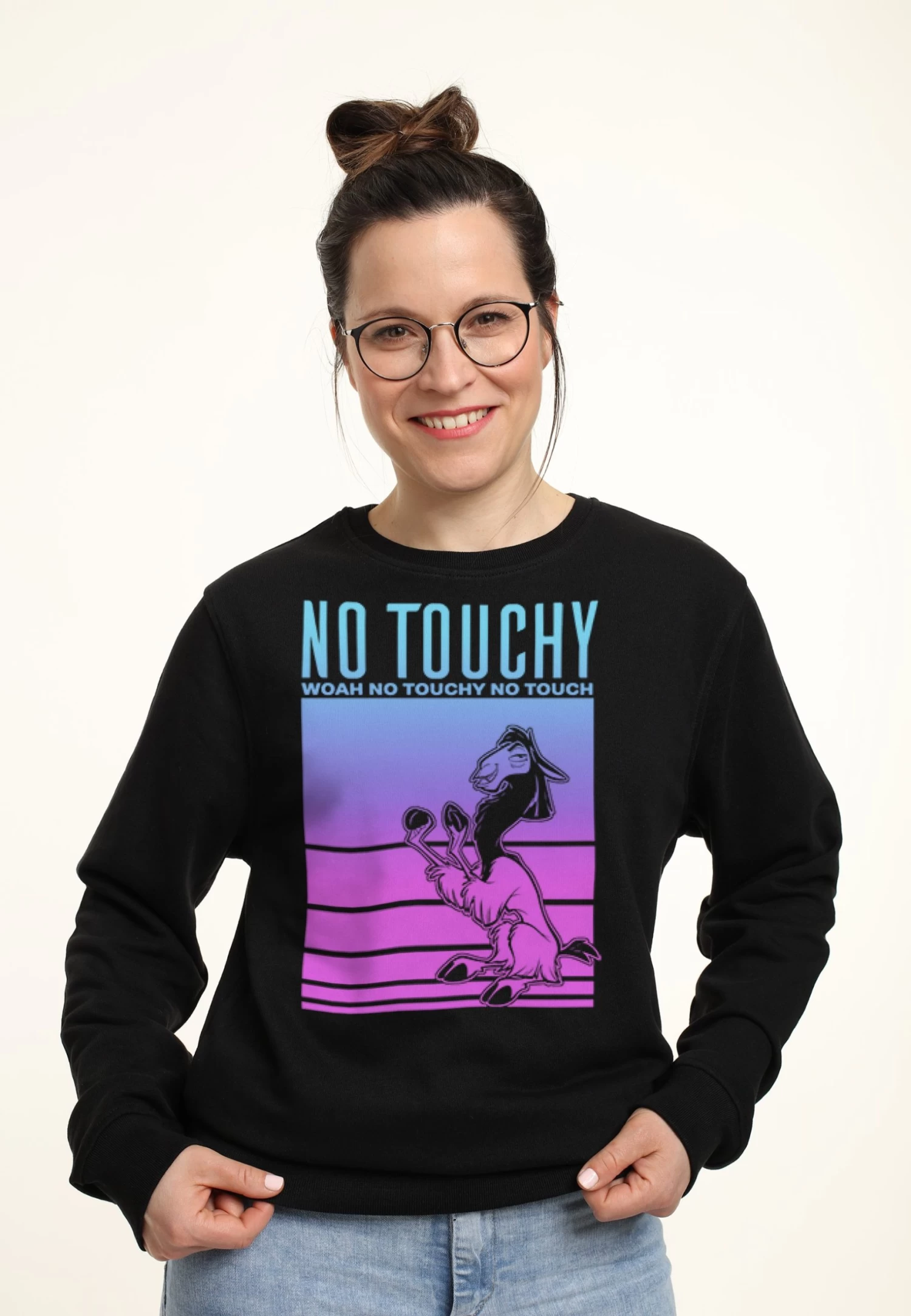 Disney Emperor'S New Groove No Touch Yo - Sweater - Black 3 Disney Emperor'S New Groove No Touch Yo - Sweater - Black