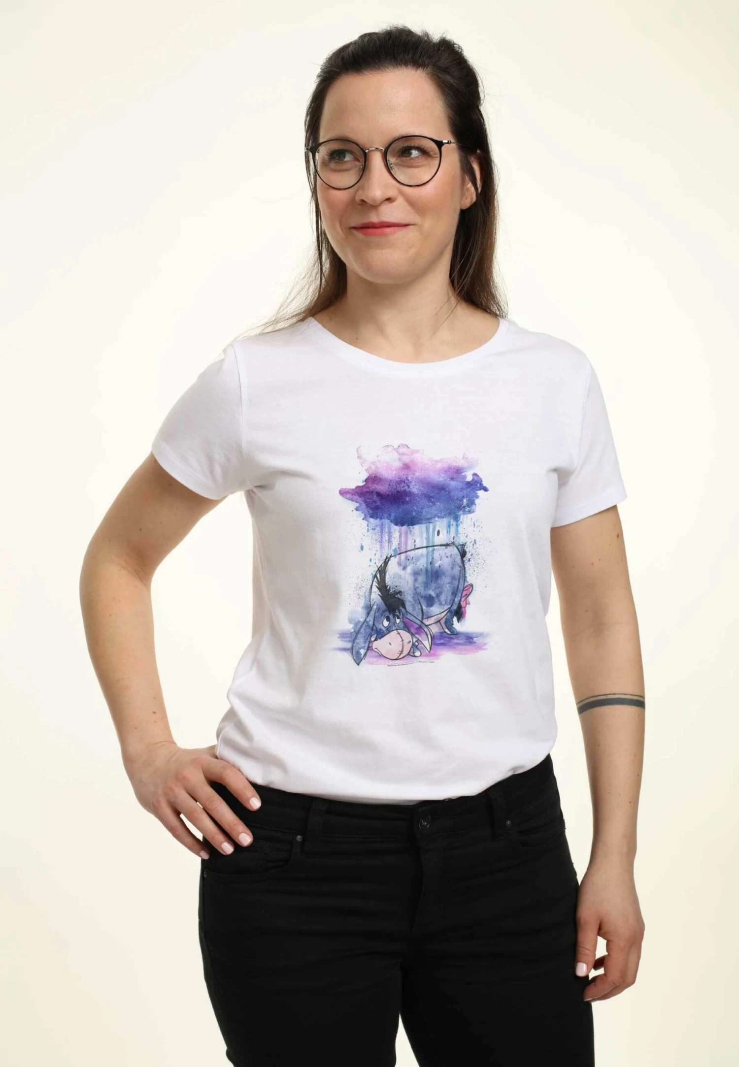 Disney Winnie The Pooh Watercolor Eeyore - T-Shirt Print - White 7 Disney Winnie The Pooh Watercolor Eeyore - T-Shirt Print - White - Afbeelding 5