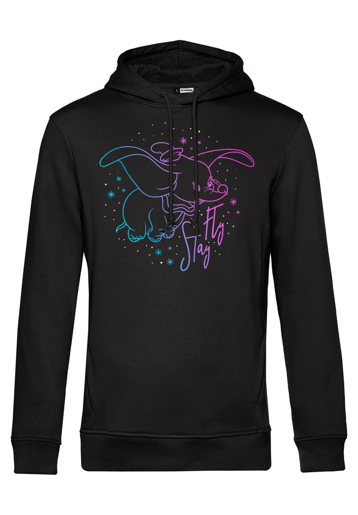 Disney Dumbo Stay Fly Dumbo - Hoodie - Black 6 Disney Dumbo Stay Fly Dumbo - Hoodie - Black - Afbeelding 4