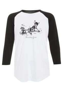 Disney Bambi Friendship - Longsleeve - White Black -Disney dbe3ae01bb094d82bafab68ff16ca029