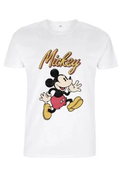 Disney Mickey Classic Vintage Mickey Unisex - T-Shirt Print - White -Disney dd97f4749e564fc3a7a5c8afcd25a132