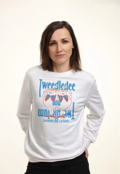 Disney Alice In Wonderland Tweedles - Sweater - White