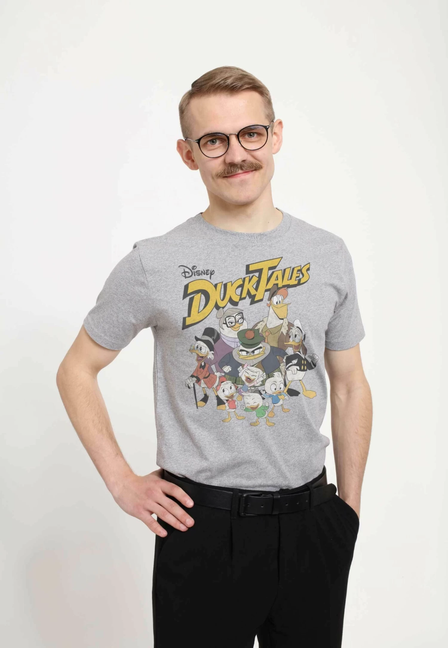 Disney Ducktales Ducktales Group Unisex - T-Shirt Print - Melange Grey 5 Disney Ducktales Ducktales Group Unisex - T-Shirt Print - Melange Grey - Afbeelding 3