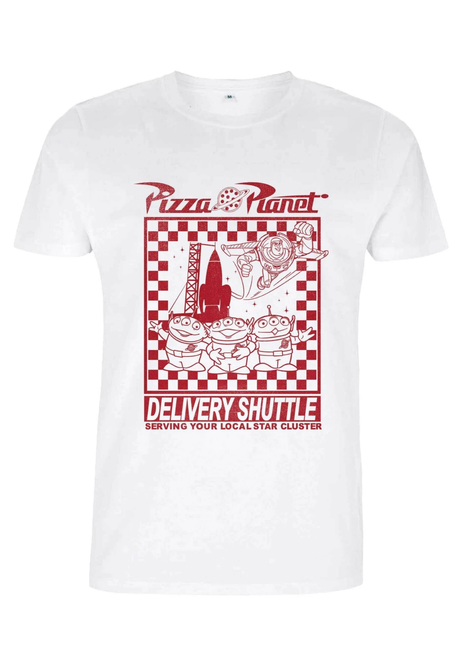 Disney Toy Story Pizza Planet Delivery - T-Shirt Print - White 3 Disney Toy Story Pizza Planet Delivery - T-Shirt Print - White