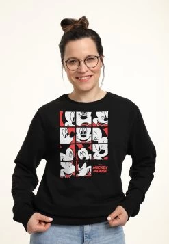 Disney Mickey Classic Mickey Mouse Expression Grid - Sweater - Black