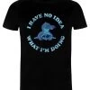 Disney Lilo & Stitch No Idea - T-Shirt Print - Black -Disney e7300127f5594bcbad3fb2b50fcfa0b3
