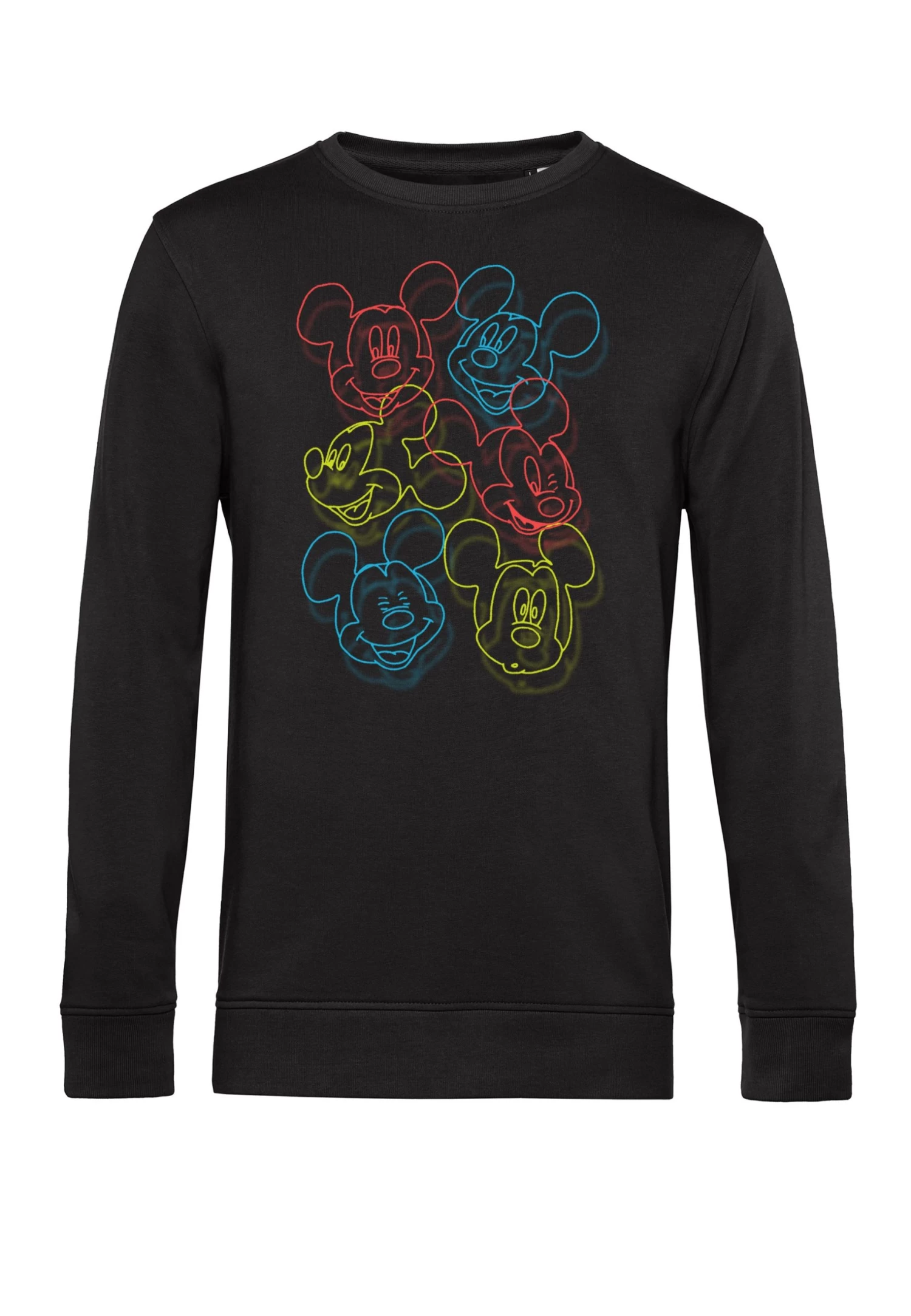 Disney Classic Mickey Neon Heads - Sweater - Black 6 Disney Classic Mickey Neon Heads - Sweater - Black - Afbeelding 4