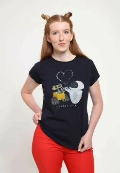 Disney Pixar Wall-E - Sparks Fly - T-Shirt Print - Navy Blue -Disney e9427df9dea8427e862e64e9b71fb058